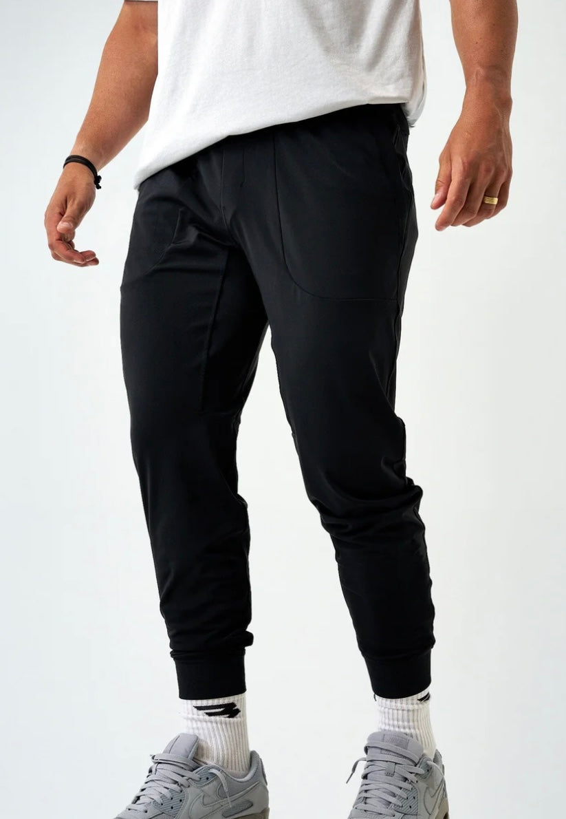 Black Performance Joggers Burlebo