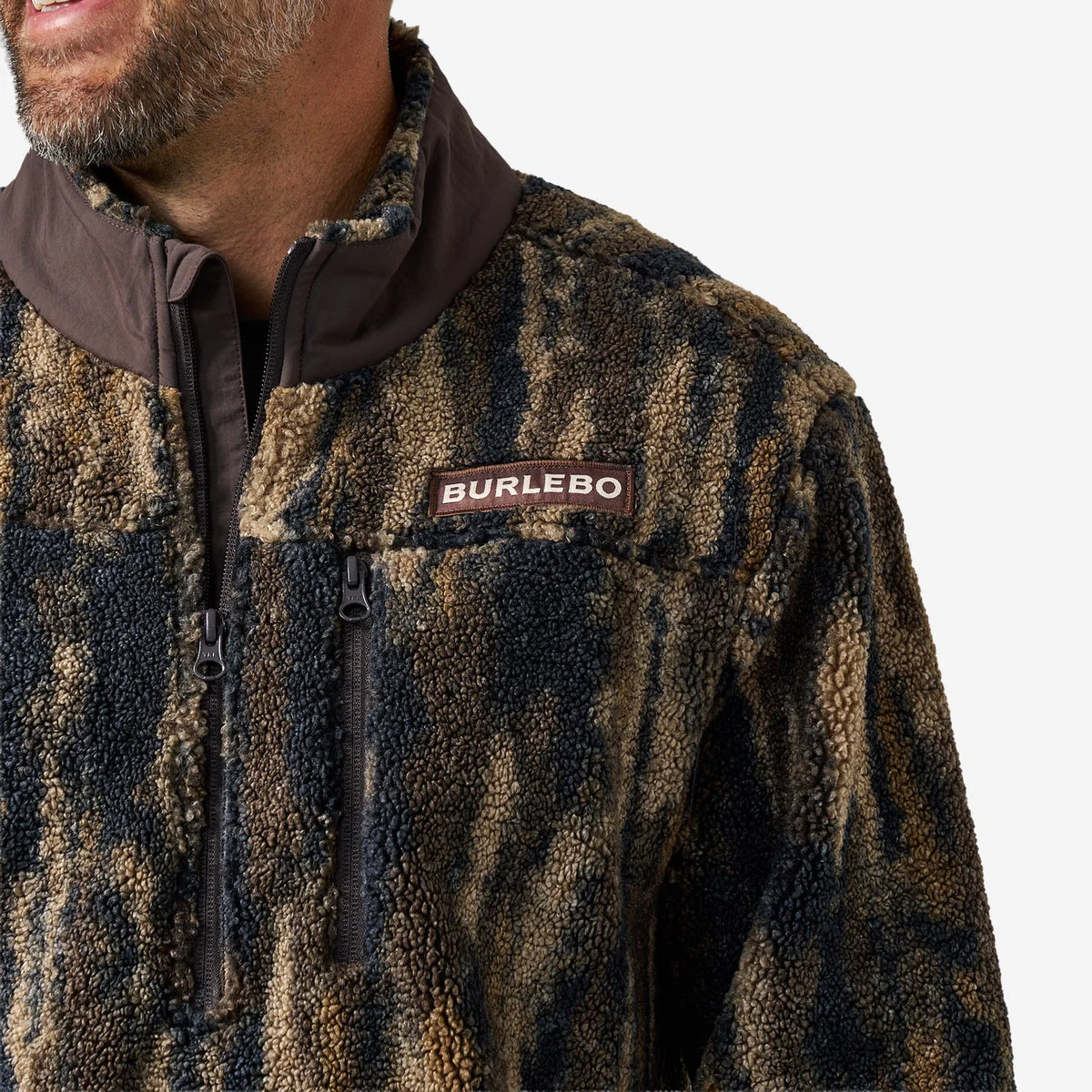Midland Camo Burlebo Quarter Zip Sherpa MIDCQZ TX