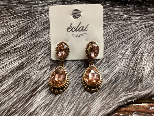 Champagne  teardrop earrings