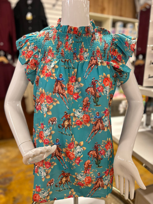 Cowgirl Blessings sleeveless blouse Fashion Exp