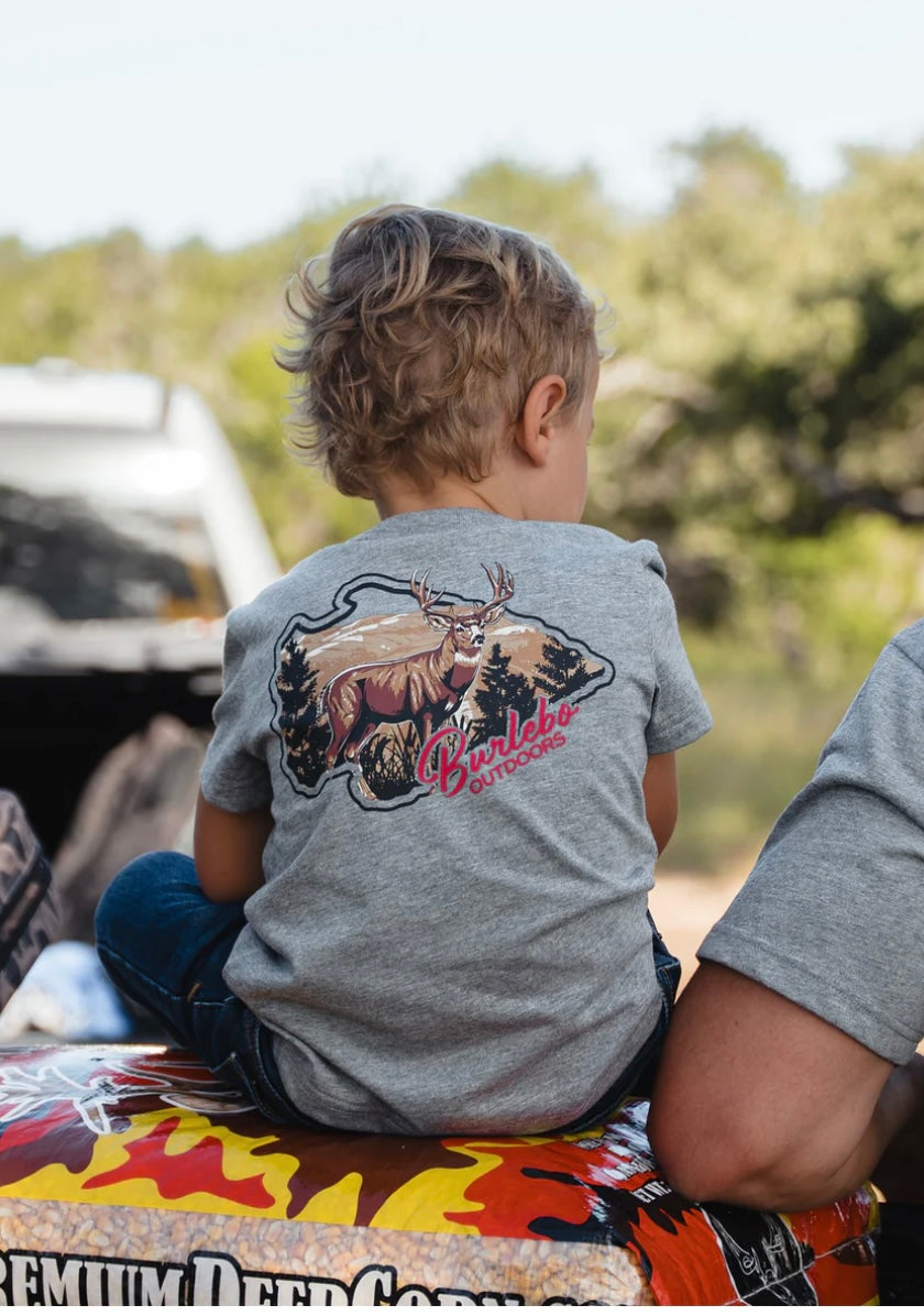 Hill Country Buck Youth T shirt Short Sleeve Burlebo