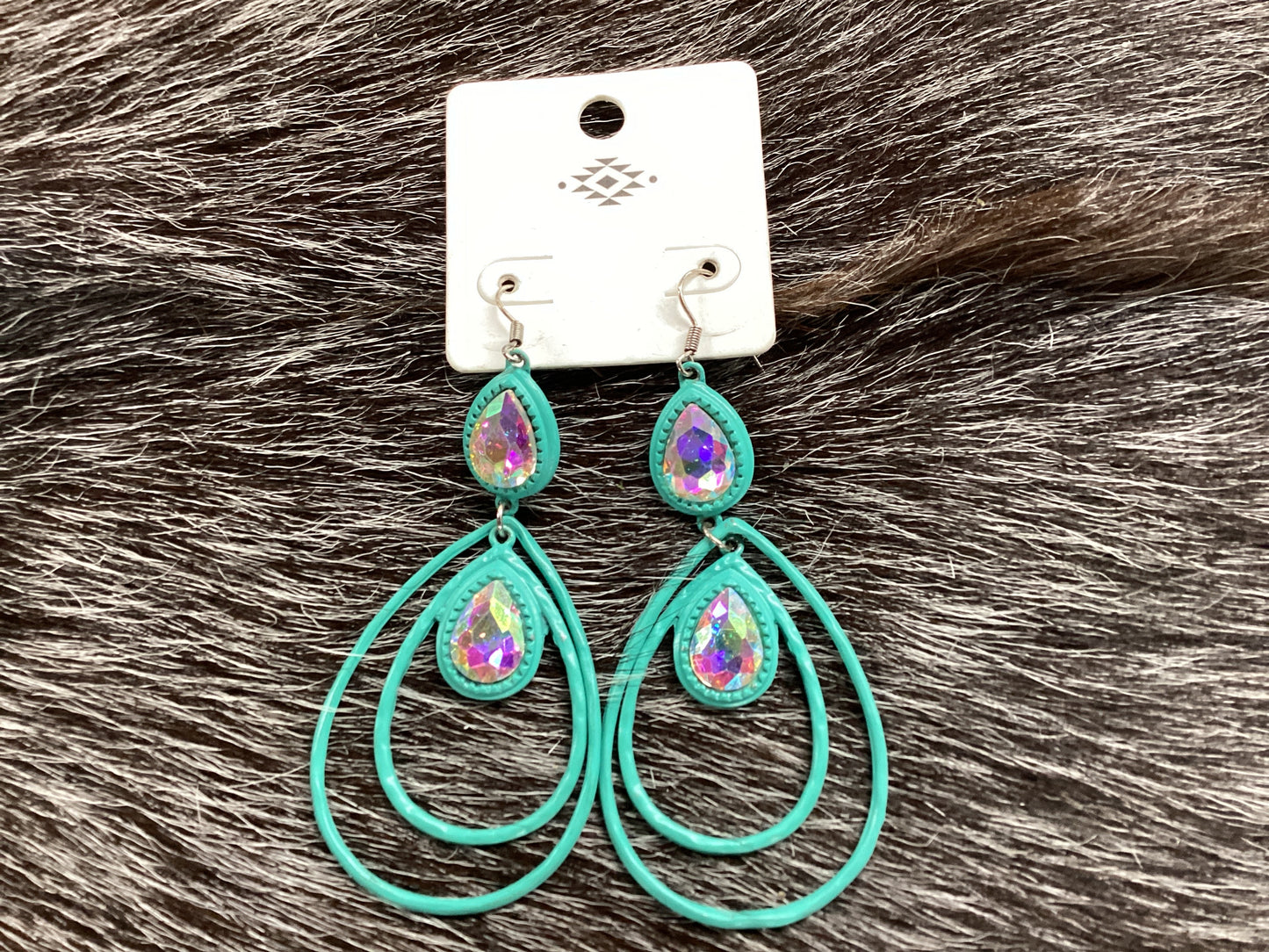 Turqouise teardrop earrings
