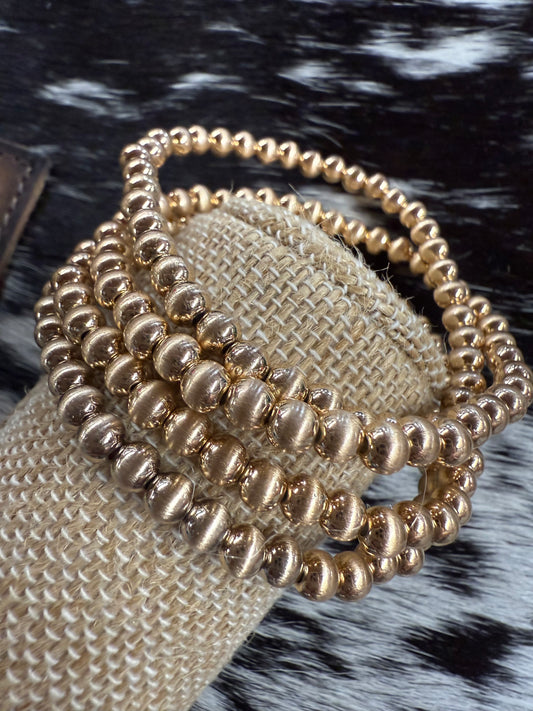 Gold Bracelets four strand