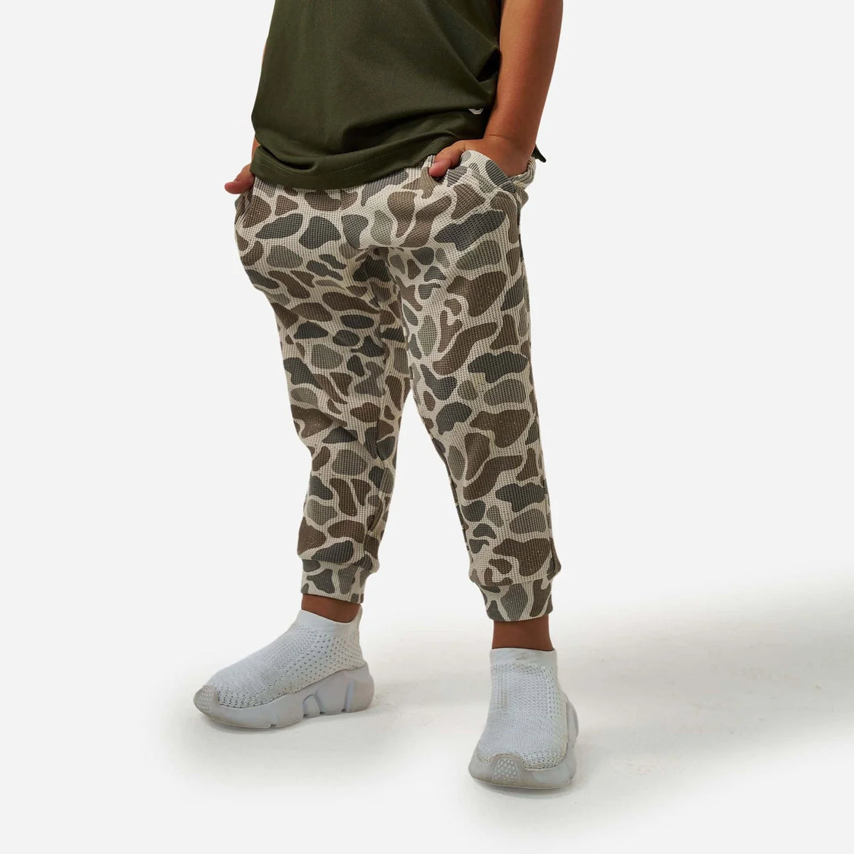 Classic Deer Camo Youth Burlebo Thermal Joggers TX Y-THJG-CDC