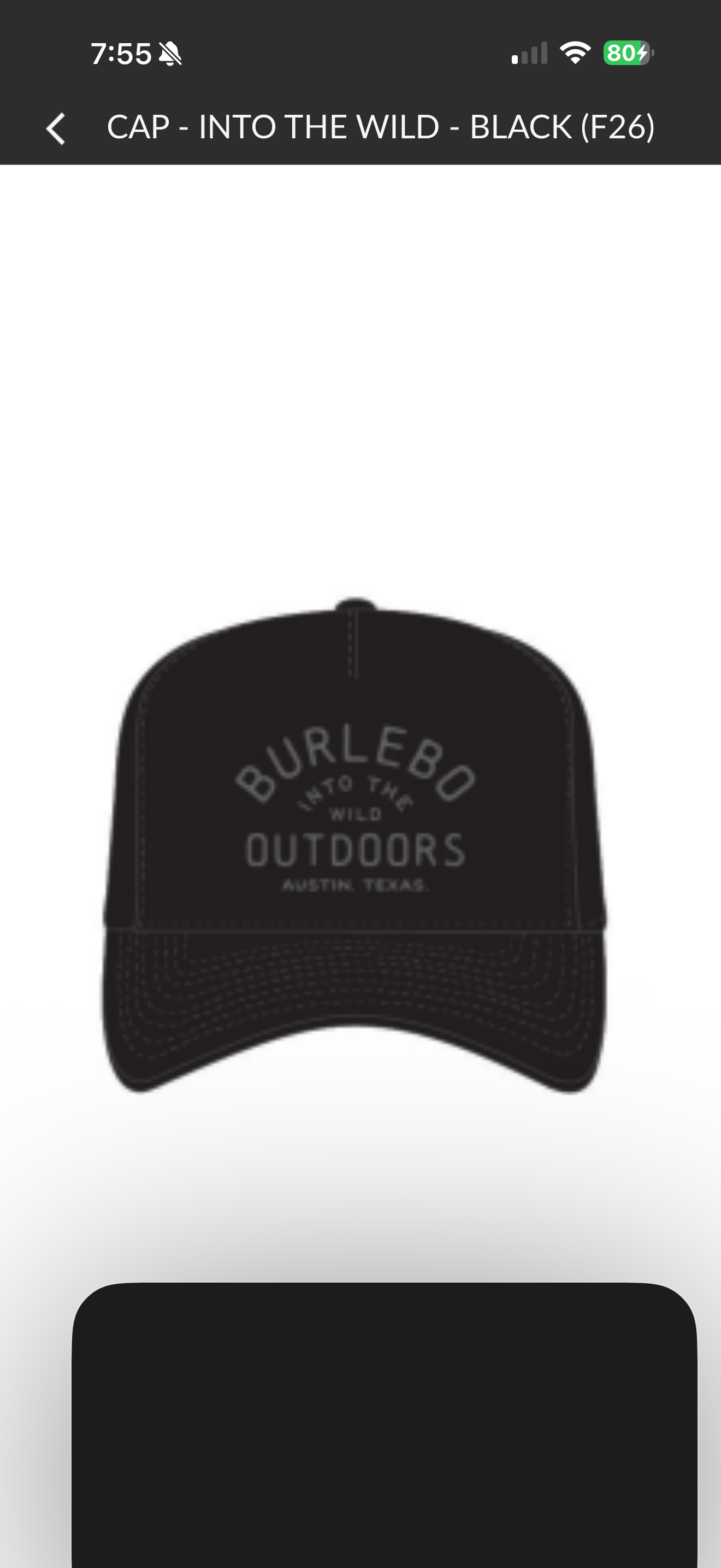 Burlebo Outdoors Black and Grey Hat