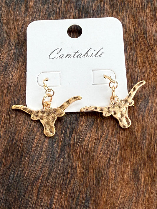 Longhorn earrings