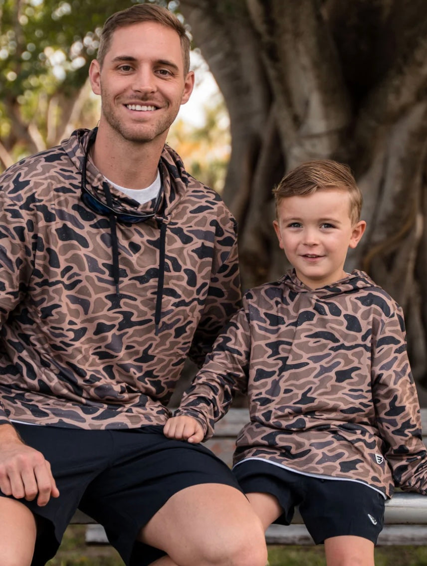 Gauge Camo Youth Performance Hoodie Burlebo