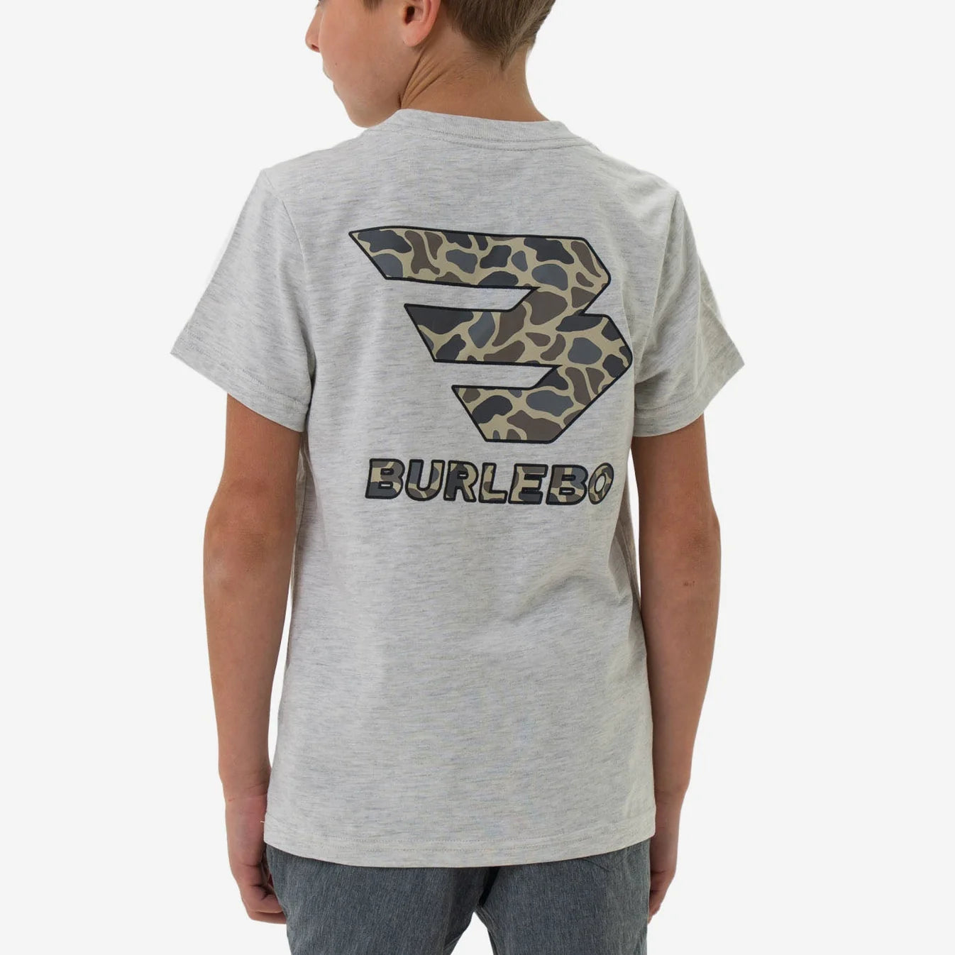Ash Grey Flying B Classic Deer Camo Youth T Shirt