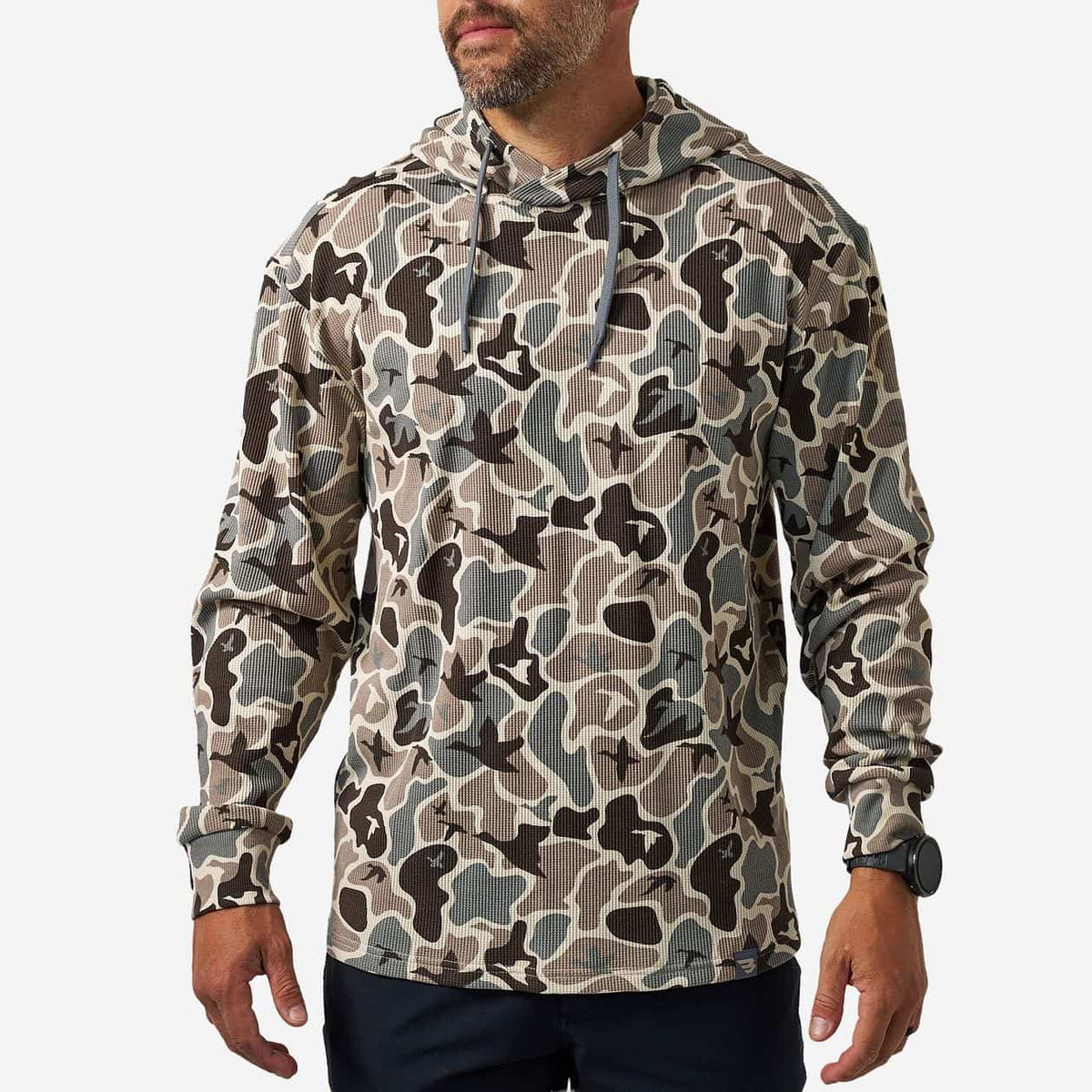 Mallard Mayhem Burlebo Thermal Hoodie TX TH-MMAYC