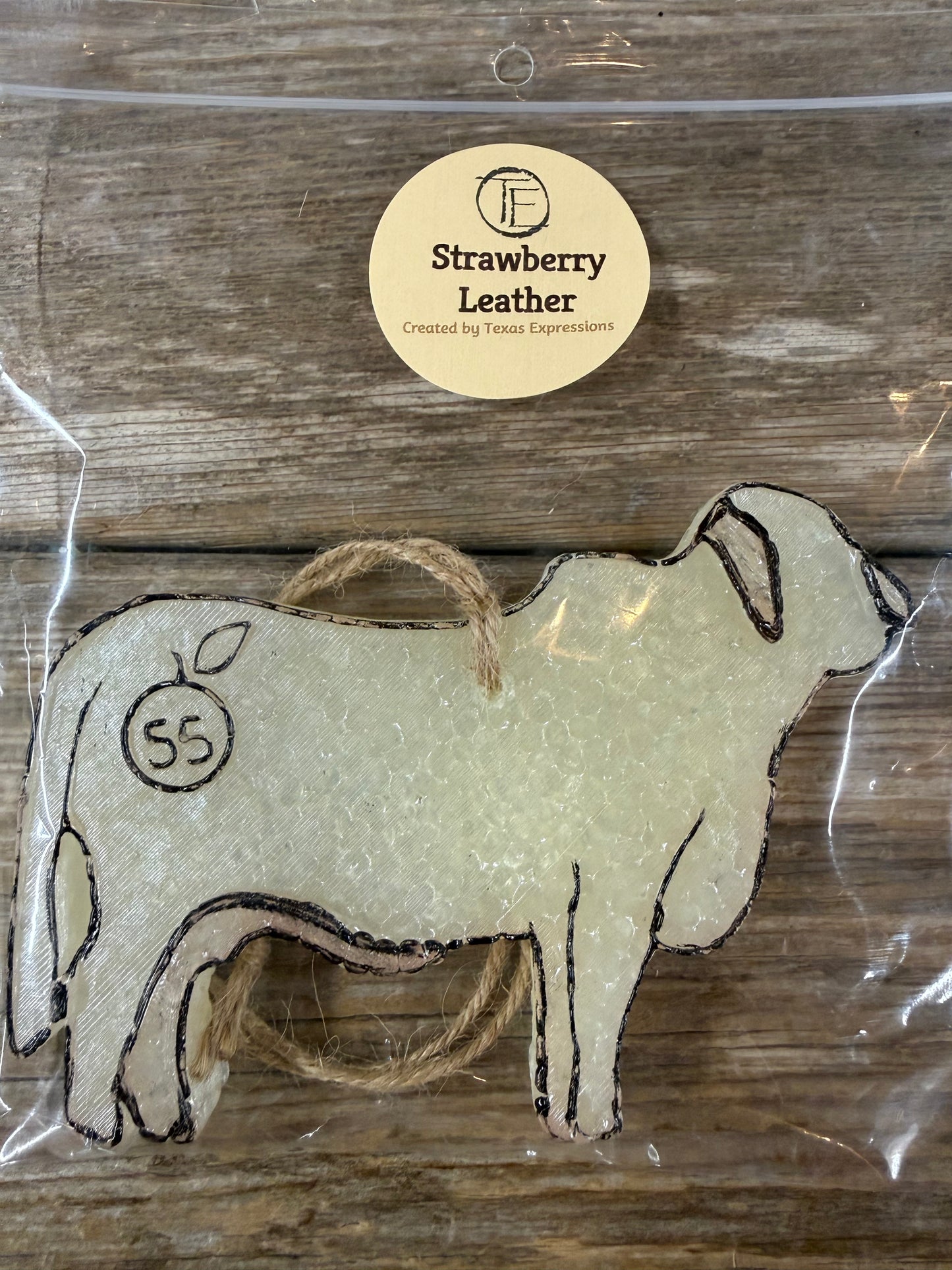 Brahman Car Freshie Orange Cypress Ranch/ Legacy 55 ranch Texas Expressions