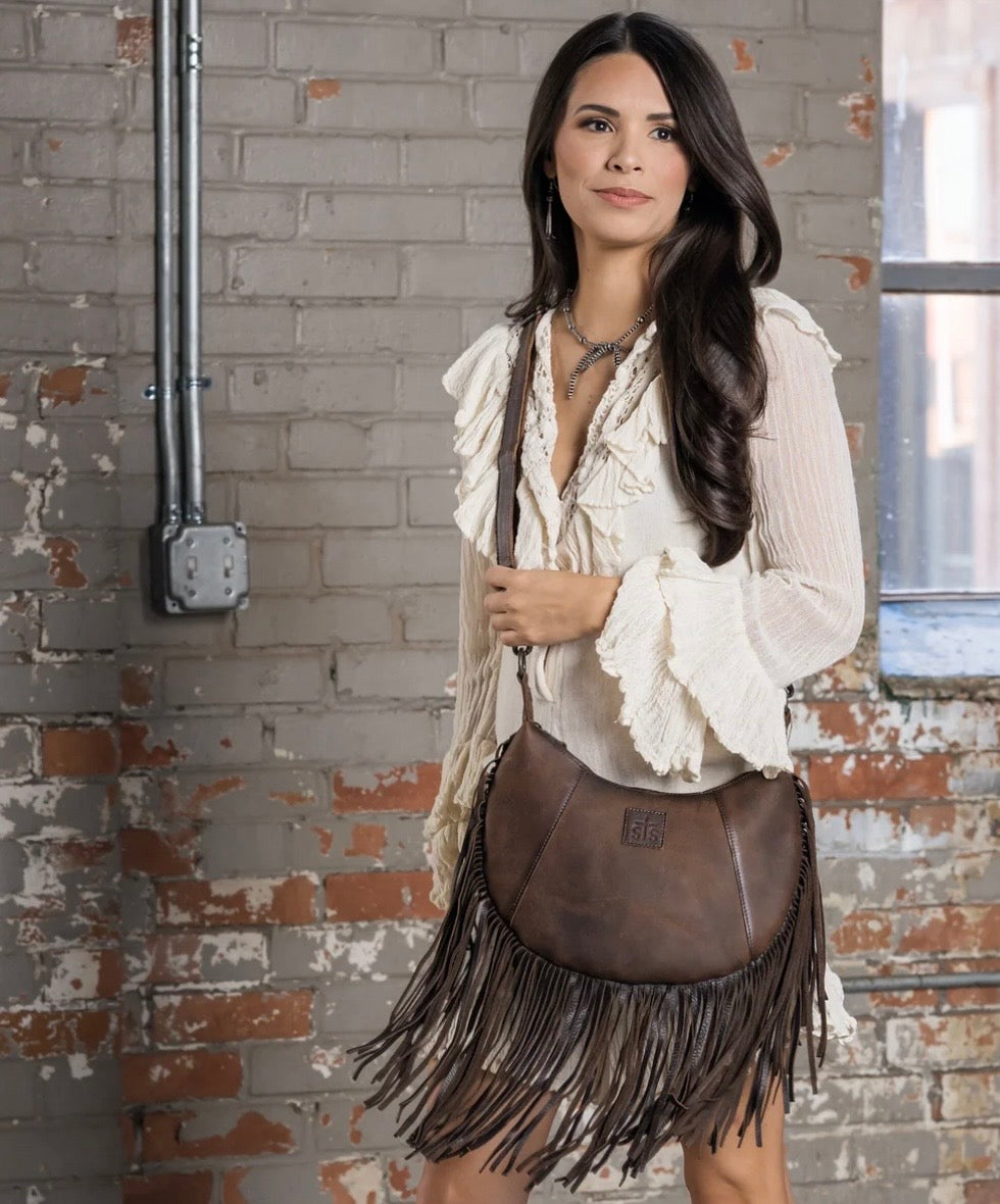 Baroness Nelly Fringe Concealed Carry Crossbody STS RANCHWEAR Handbag STS34937