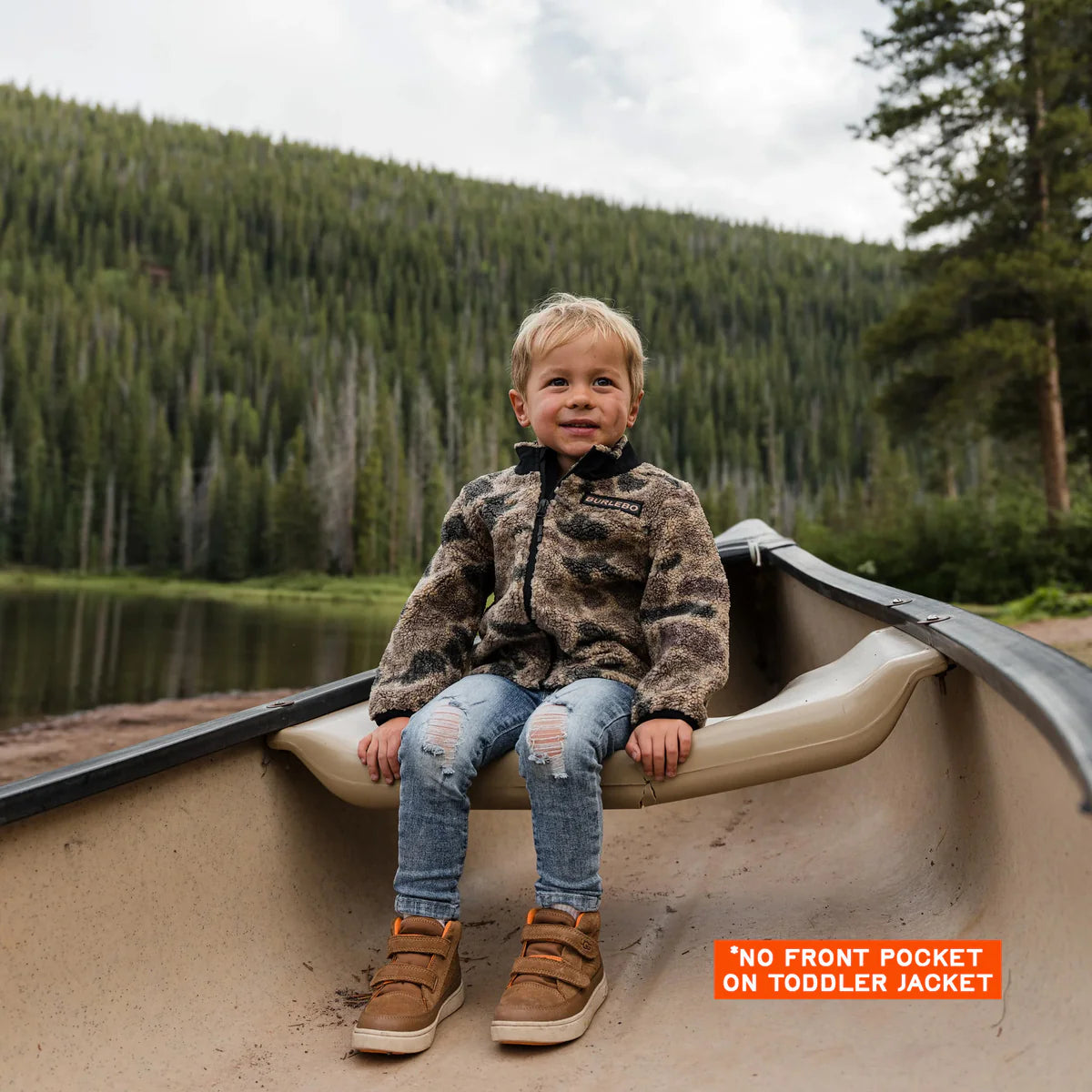 Rocky Mountain Camo Burlebo Youth Sherpa