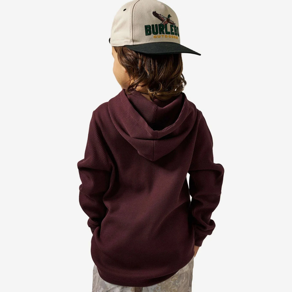 Maroon Youth Burlebo Thermal Hoodie TX Y-TH-MAR