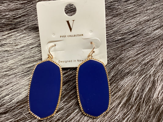 Blue fancy earrings