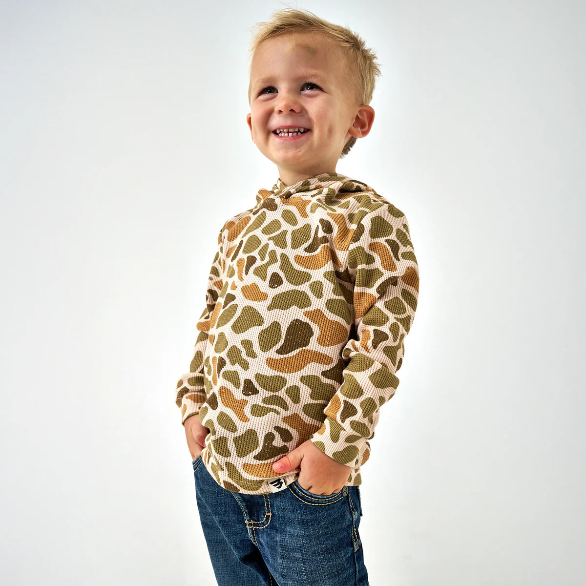 Venado Camo Youth Thermal Hoodie Burlebo Tx