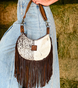 Cowhide Nellie Fringe Bag STS Ranchwear 30603