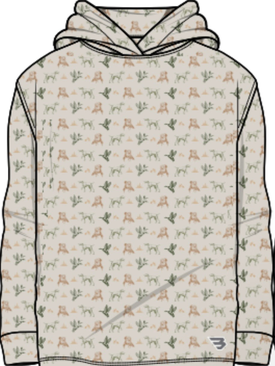 Mallard Duck Dog Performance Hoodie Youth Burlebo UPF 50 Fl/ Tx Y-PH-MDD