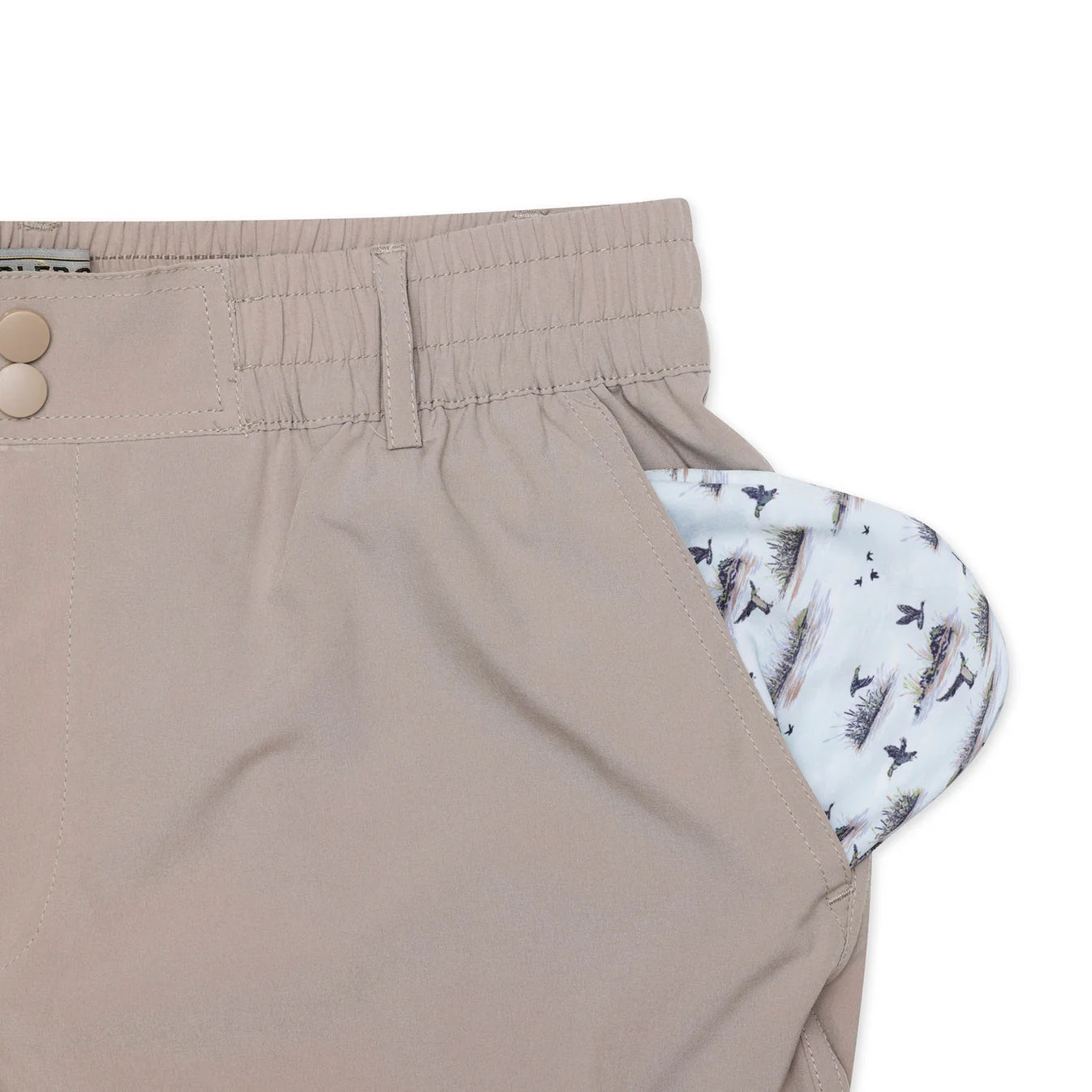Cobblestone Khaki Everyday Shorts with Duck Hunt Pkt 5.5” Tx