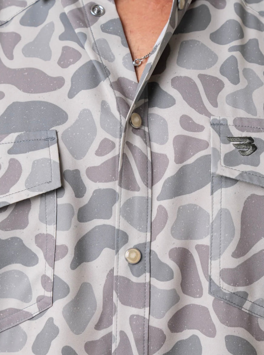 Classic Deer Camo Performance Western Shirt Burlebo