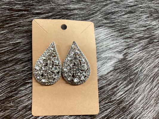 Diamond teardrop earrings