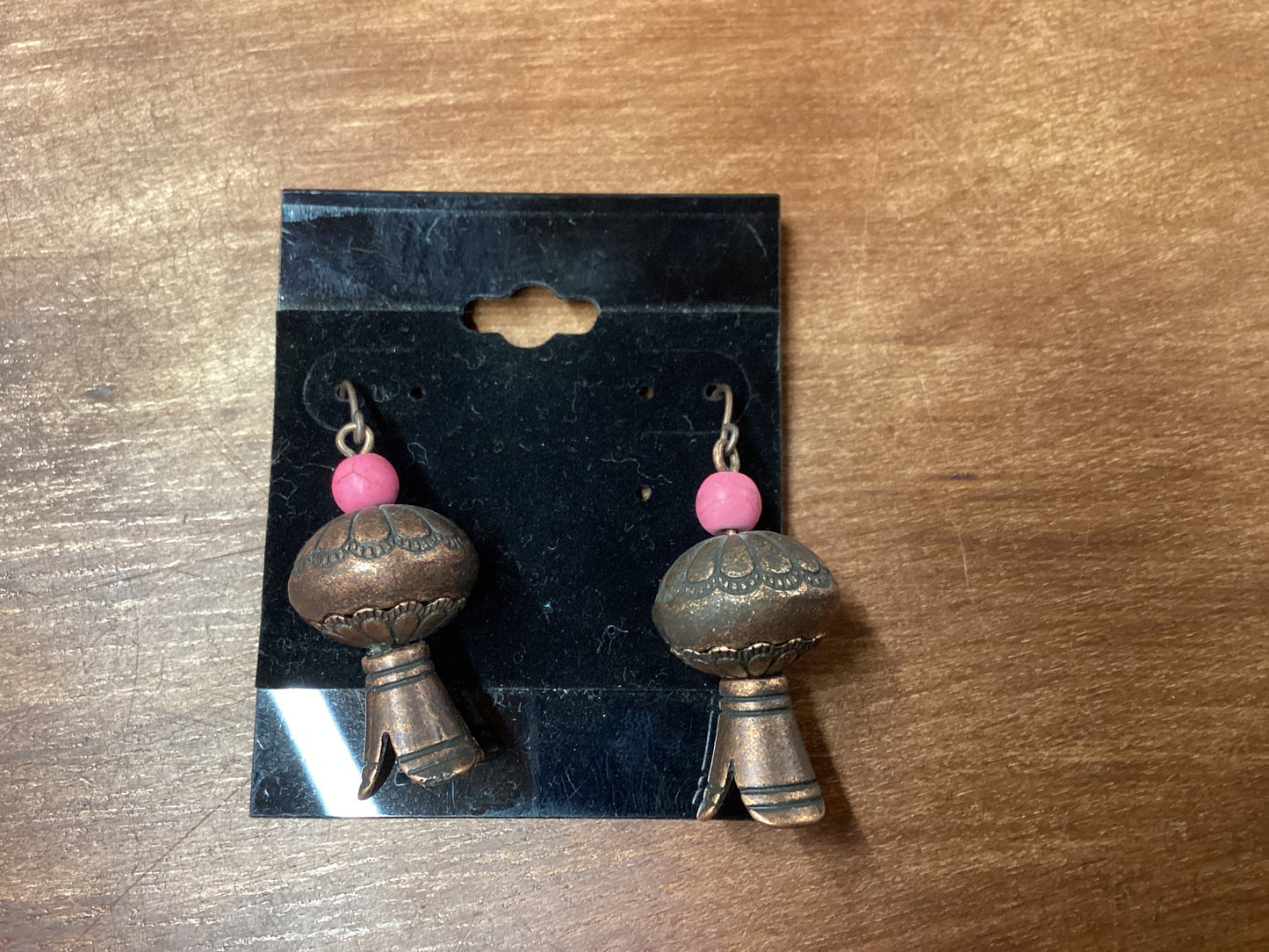 Copper Western earrings