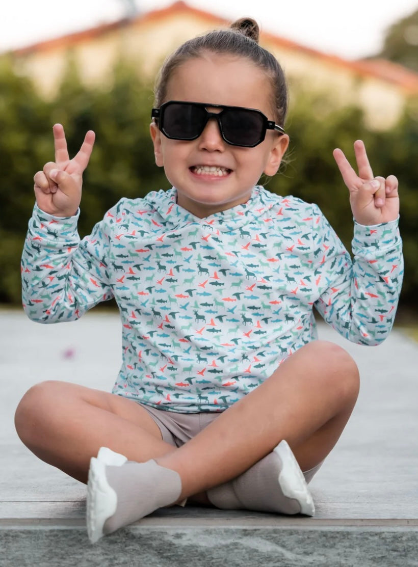 The Great Outdoors Youth Performance Hoodie With SPF 50 UV Protection Burlebo