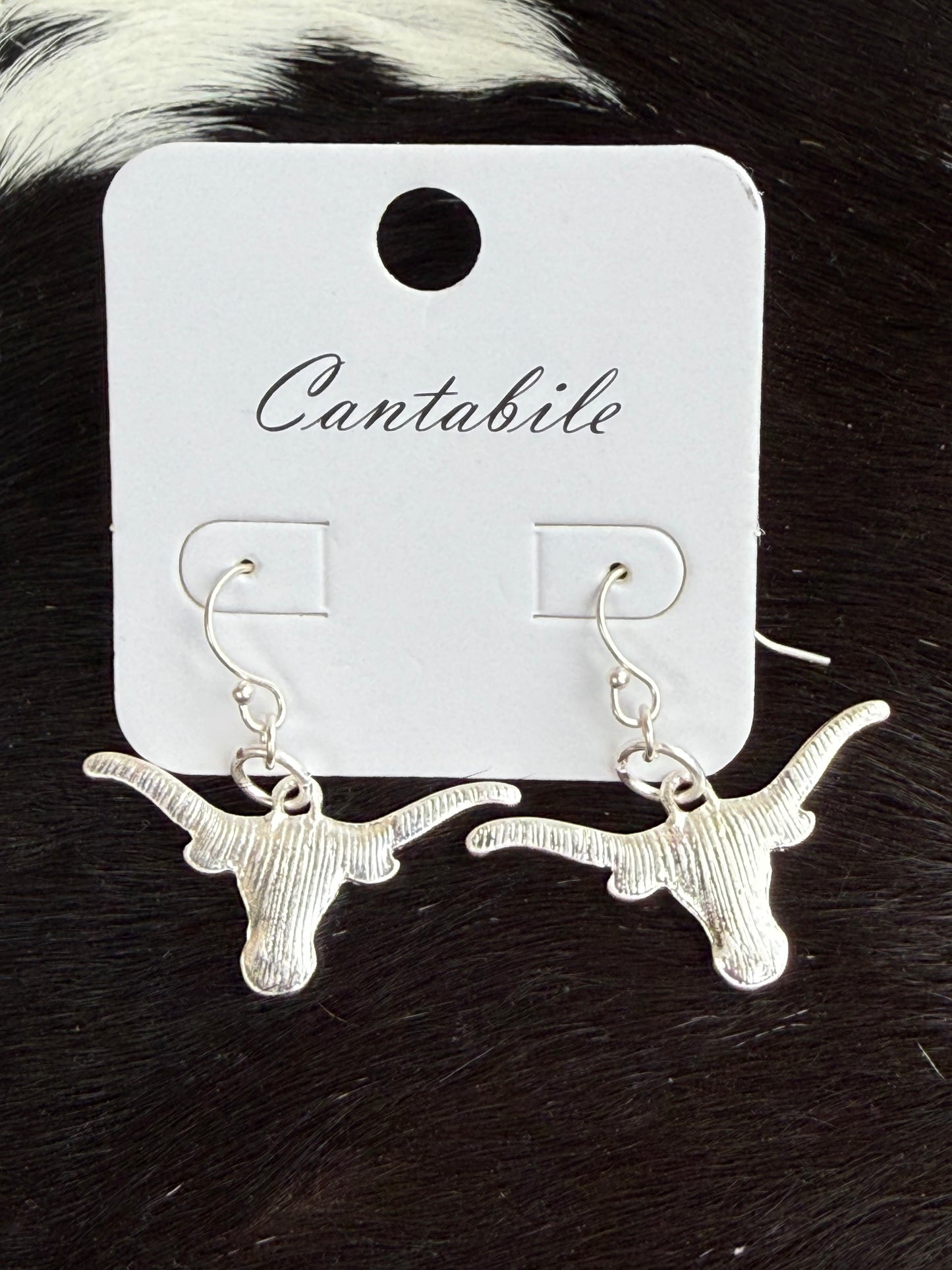 Longhorn earrings