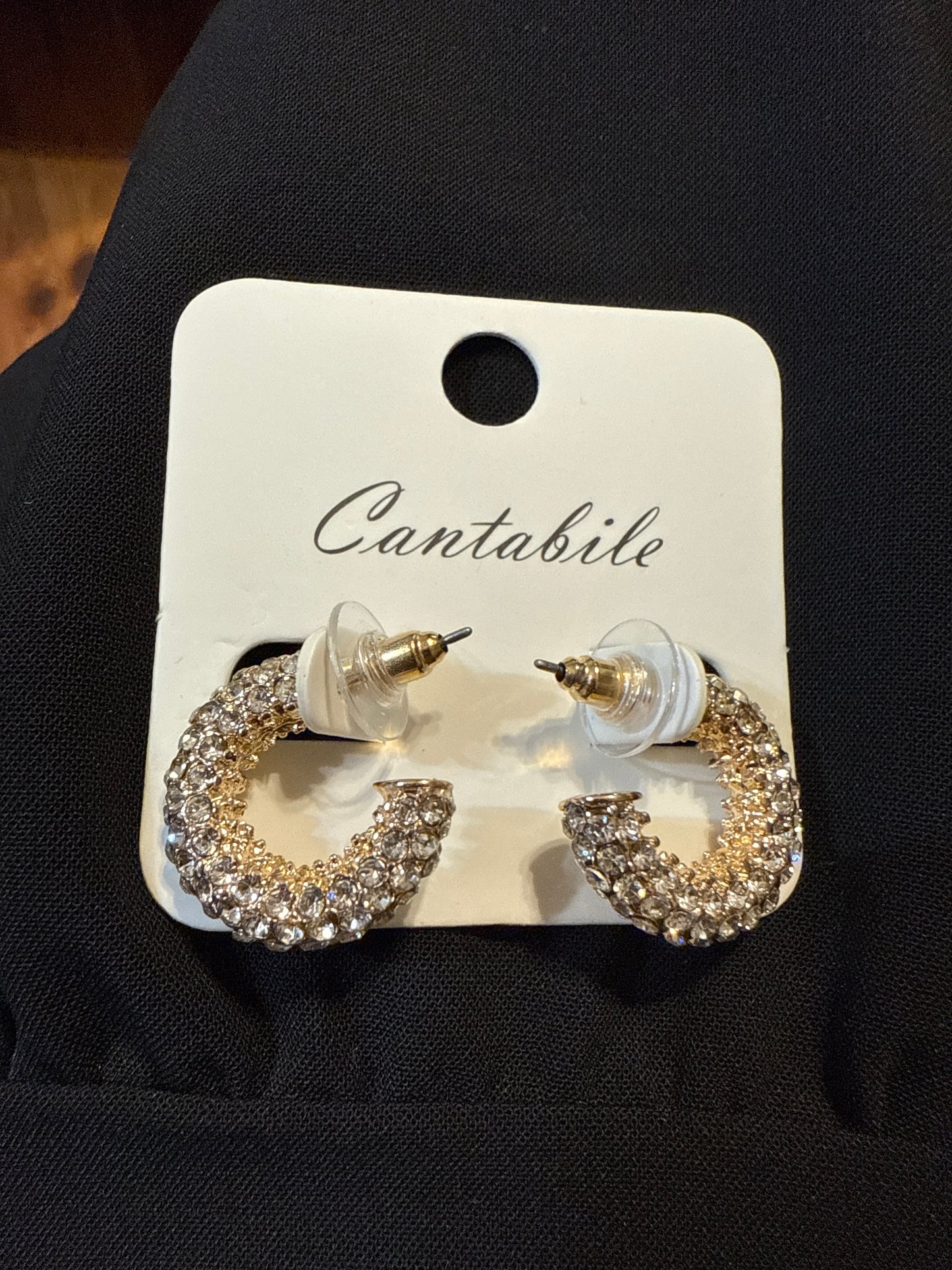 Cantabile Crystaled hoops
