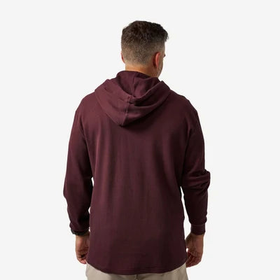 Maroon BurleboThermal Hoodie Tx TH-MAR