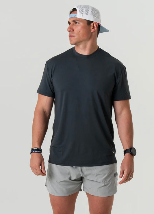Gun Metal Grey Go to Tee with UPF 50 Sun Protection Burlebo