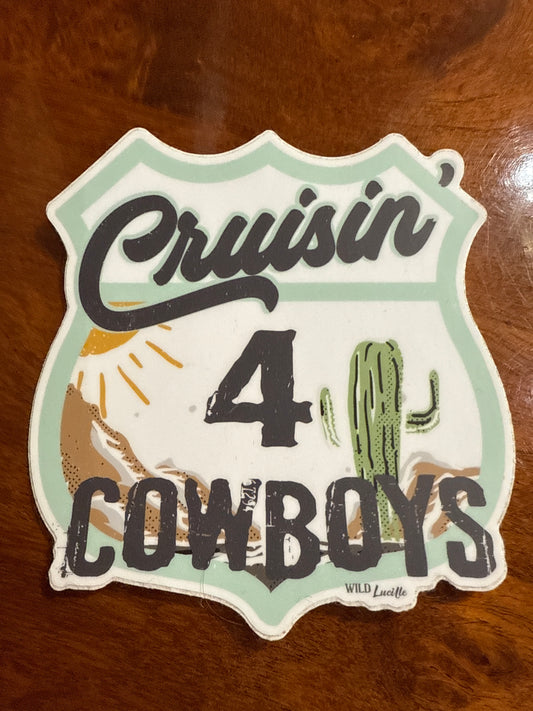 Cruisin 4 Cowboys Sticker