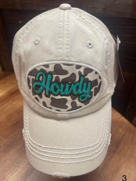 Leopard Howdy Patch Ball Cap