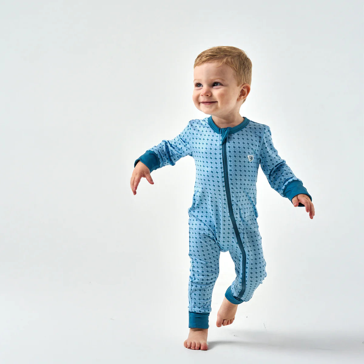 Texas Light Blue Baby Zip Up Burlebo
