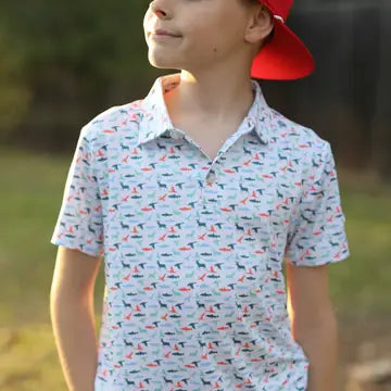 Youth Polo Great Outdoors Button Up Burlebo