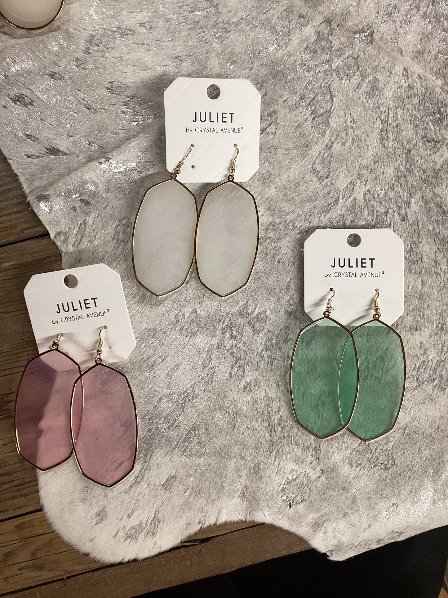 Juliet multicolor and shaped earrings