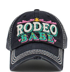 RODEO BABE WASHED VINTAGE BALLCAP
