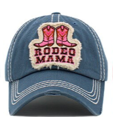RODEO MAMA WASHED VINTAGE BALLCAP