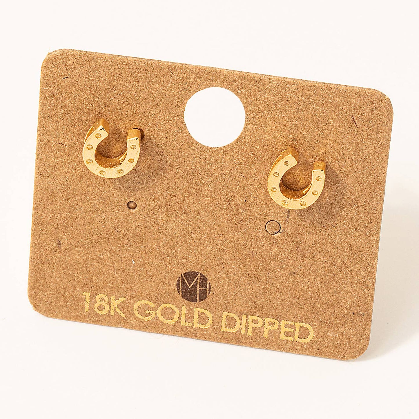 Mini Horseshoe Post Stud Earrings: G