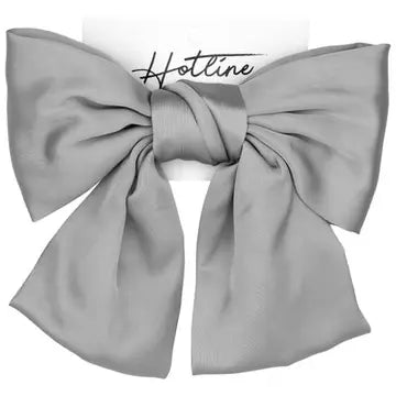 oversized Silver Bow