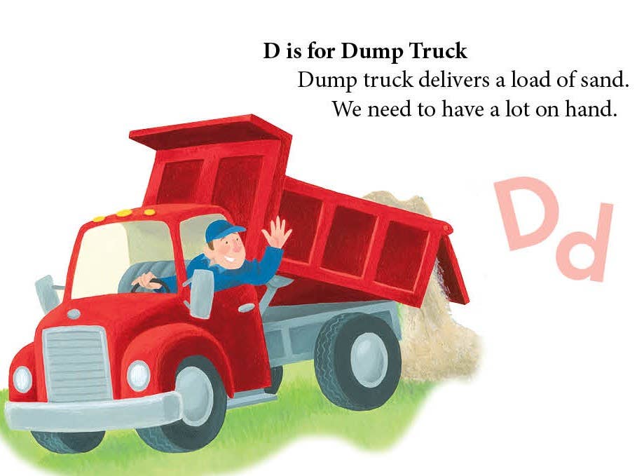 D is for Dump Truck toddler board book Sleeping Bear P