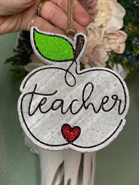 Teacher Apple Car Freshie: Sassy Fras