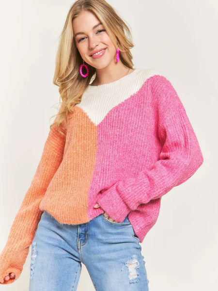 Strawberry Orange Sherbert Sweater