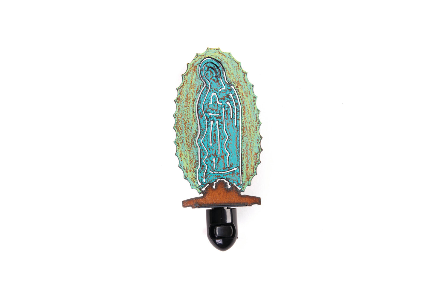 Guadalupe Nightlight metal lantern religious inspirational