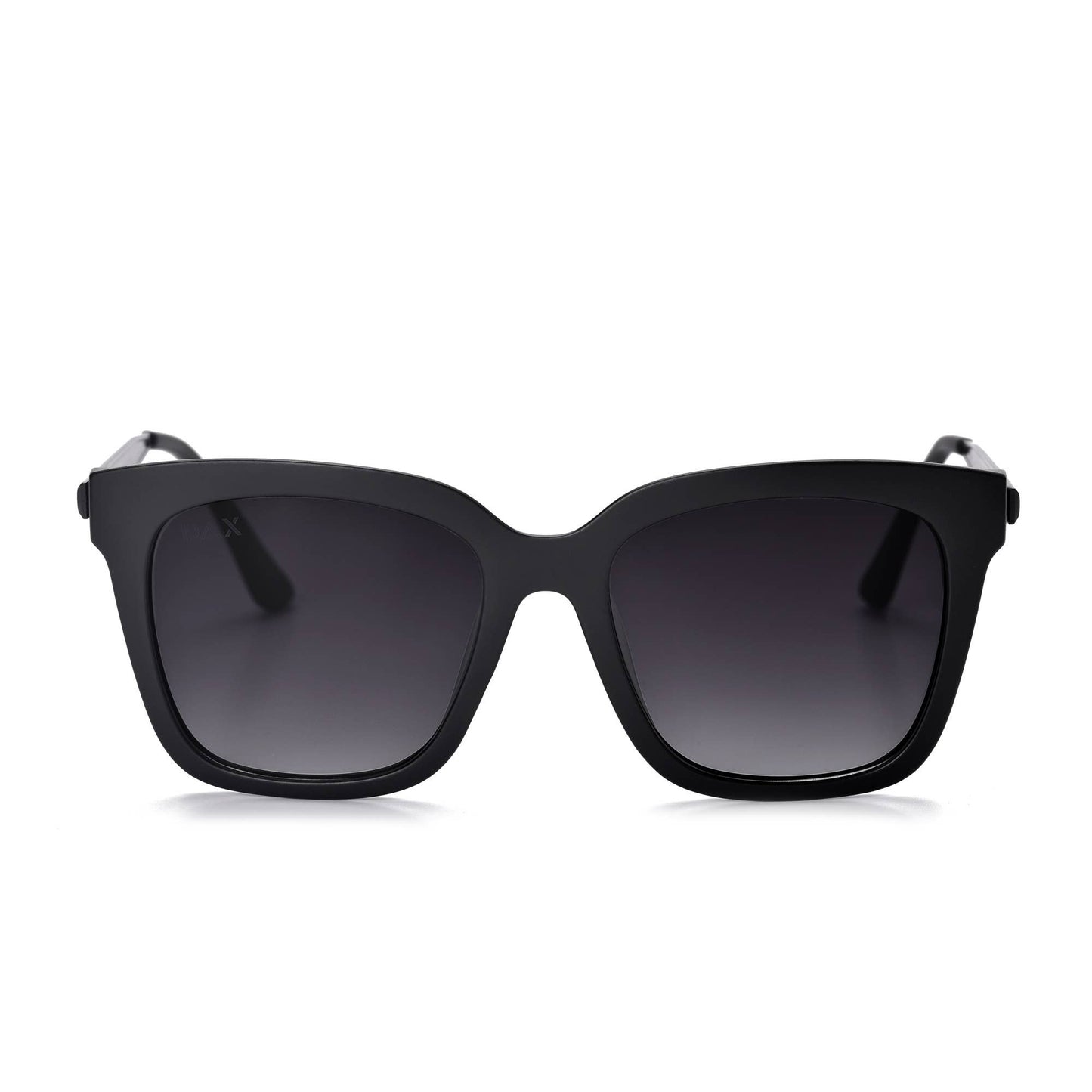 Lyla - Polarized Medium Cat Eye Sunglasses: Black Fl Dax