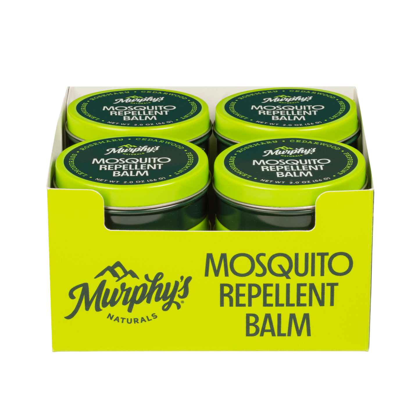 Mosquito Repellent Balm Tins (2oz) - Display of 12