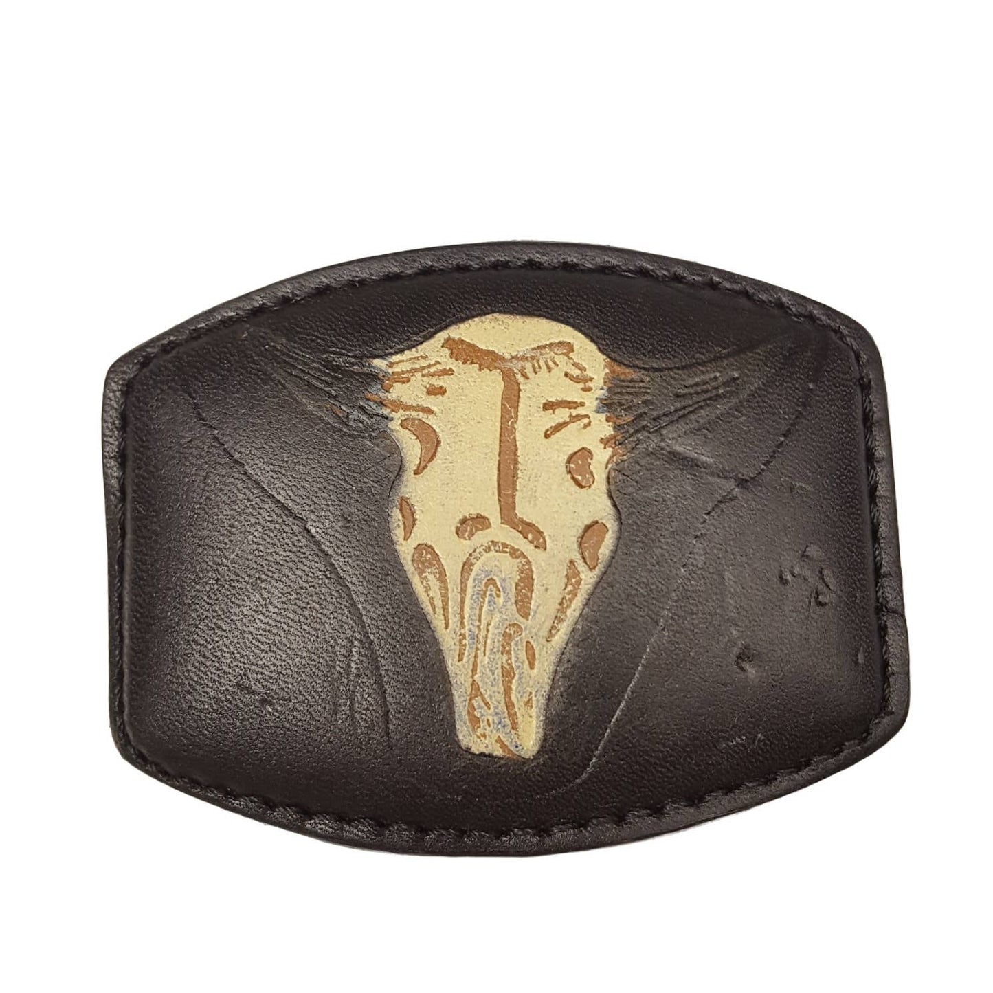 Buckle: Painted on Leather Plaque Buckle Axesoria