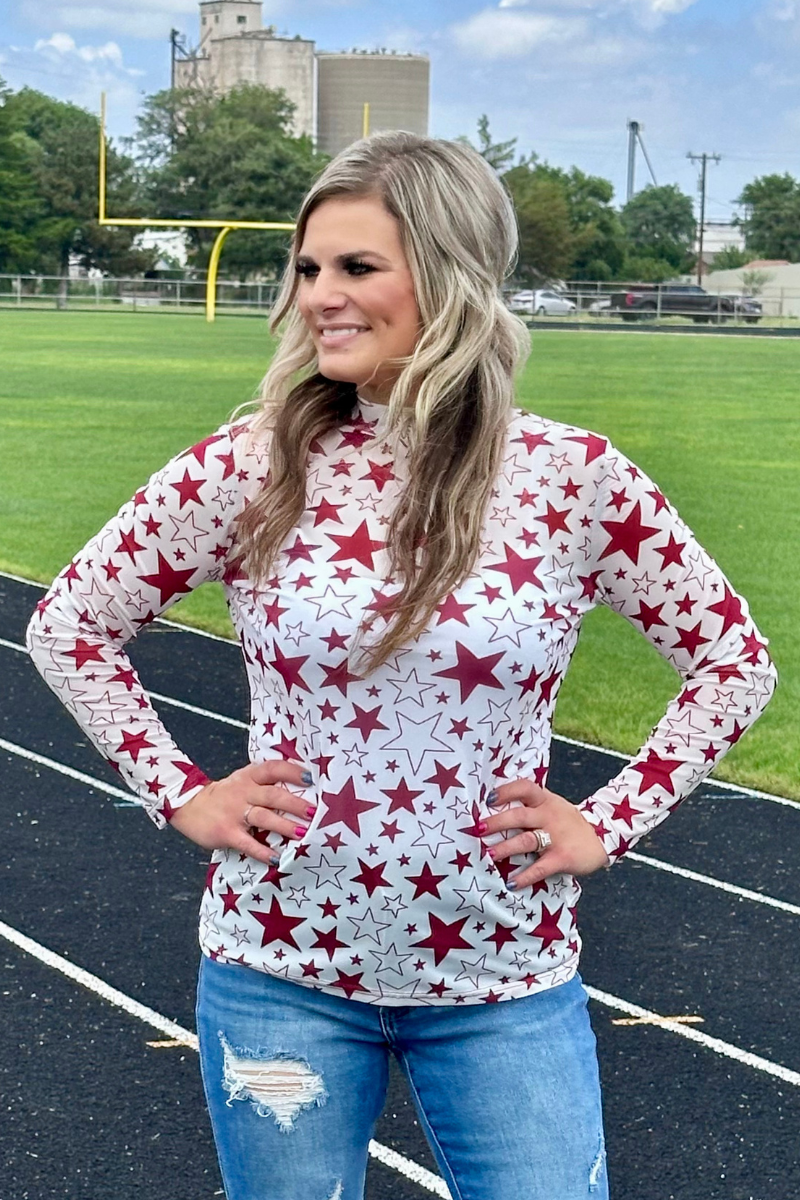 Go Team Go Maroon Mesh: M