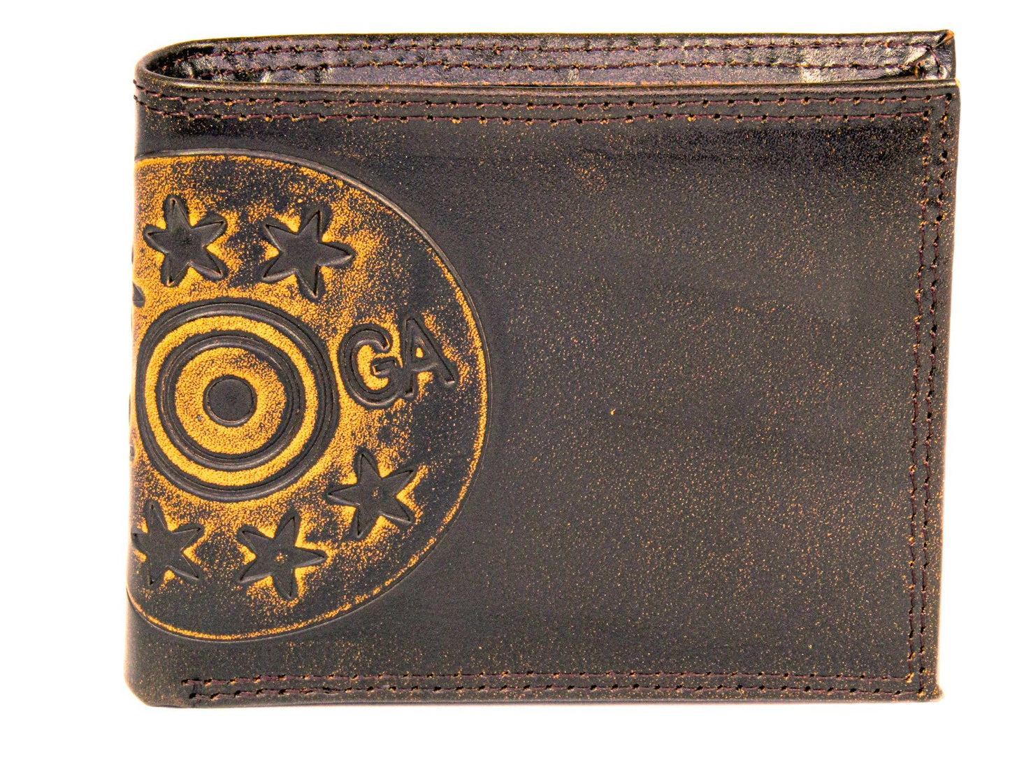 Shotshell Burnished Leather Zep Bifold Wallet