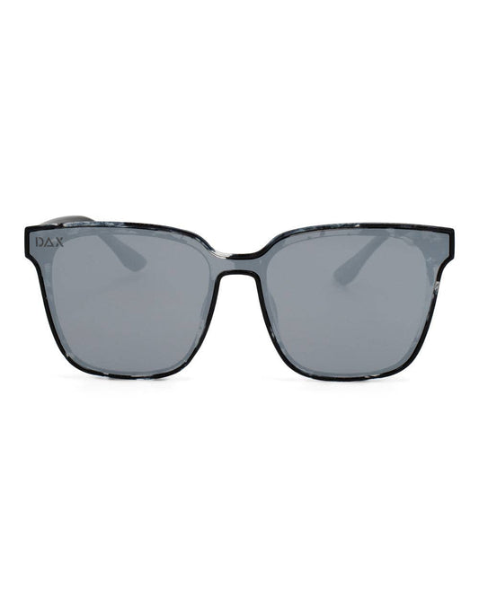 Cam - Women's Medium/ Large Square Sunglasses: Silver Dax Fl