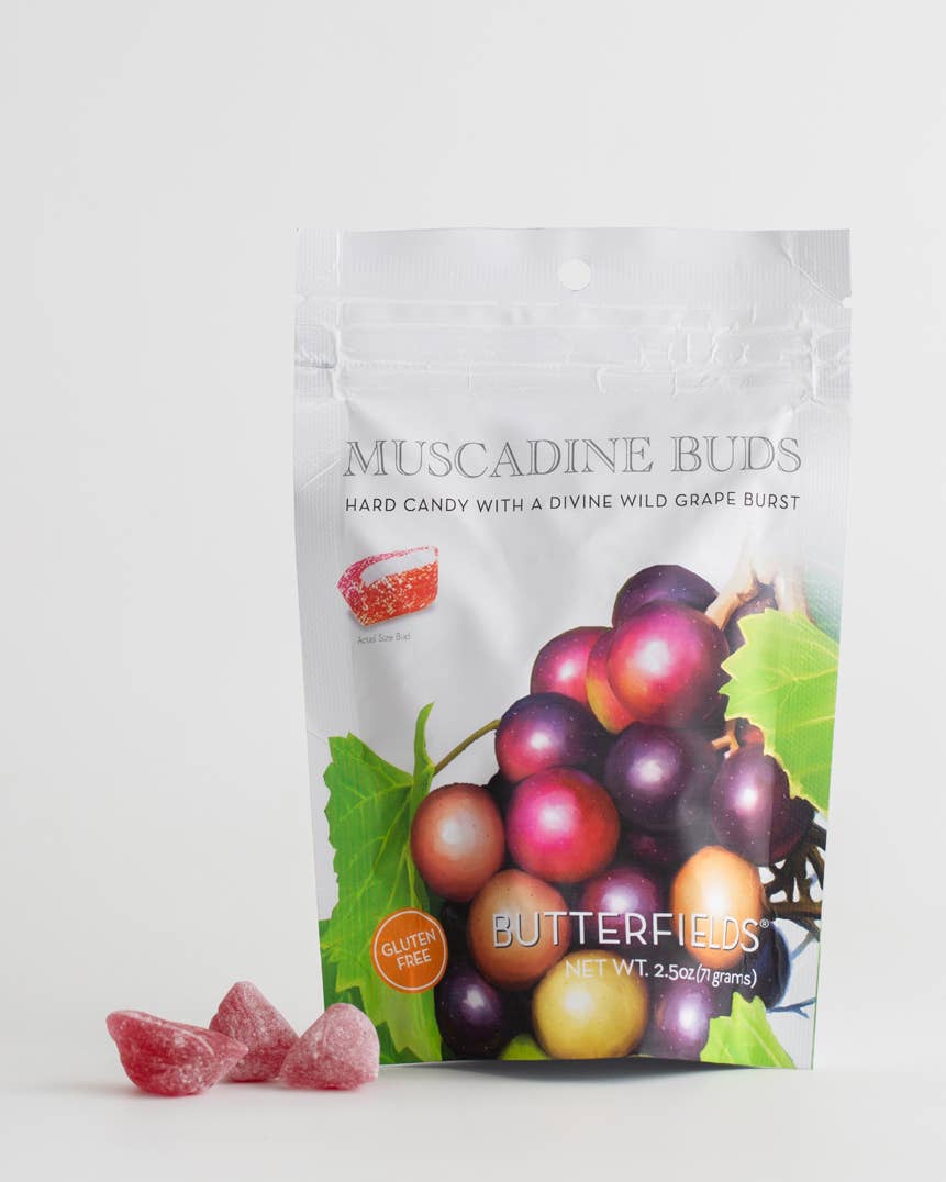 Musacadine Grape Buds 2.5 oz 100 year old favorite